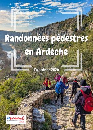 FFRandonnée Ardèche Calendrier 2026