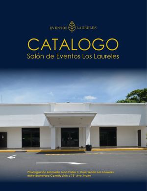 Catalogo Final En Desarrollo 1 Salon De Eventos Los Laureles