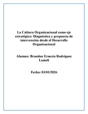 La Cultura Organizacional Como Eje Estratégico