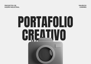 Presentación Portafolio Creativo Minimalista Blanco Y Negro (29 7 X 21 Cm)