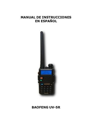 Manual Español Baofeng Uv 5r