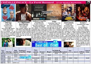 Programme du 04 au 10 Mars 2026