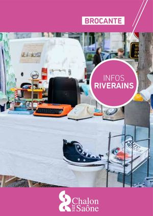 INFOS RIVERAINS - BROCANTE SAINT COSME