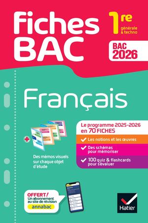 Fiches bac - Français 1re générale & techno Bac 2026