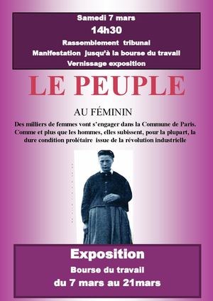 Expo CGT Roanne le peuple au féminin