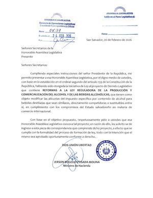 Reformas A Ley De Producciń De Alcoholl 1