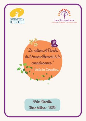 Prix Etincelle 2026 - Les Caroubiers