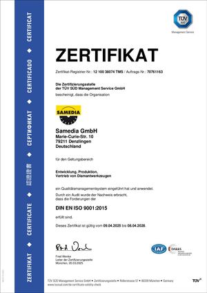 Zertifikat Iso 9001 2025