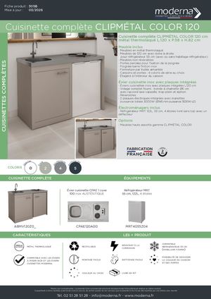 305B Cuisinette Complete Clipmetal Color 120 2025