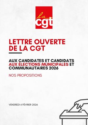 Cgt Lettre Ouverte Aux Candidats Aux éLections Municipales