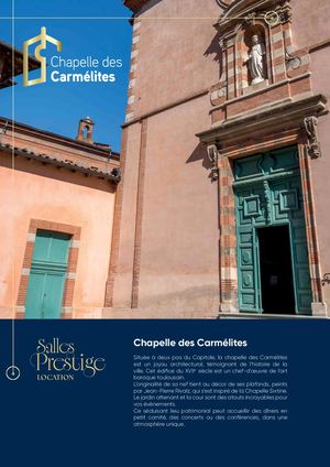 Fiche Salle Prestige Carmelites