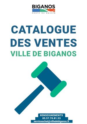 Catalogue Vente 2026