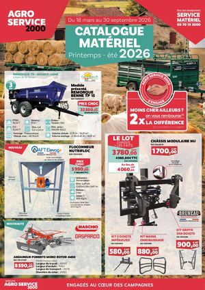 CATALOGUE MATERIEL PRINTEMPS ETE 2026
