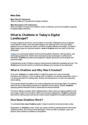 What Is Chattimo In Today’s Digital Landscape