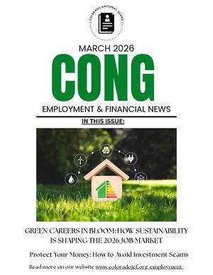 CONG Employment Newsletter March 2026
