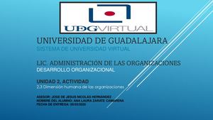 2 3 Dimensión Humana De Las Organizaciones