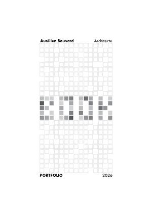 BOOK 2026 Aurélien Bouvard Architecte