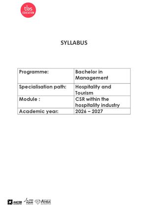 CSR Within The Hospitality Industry