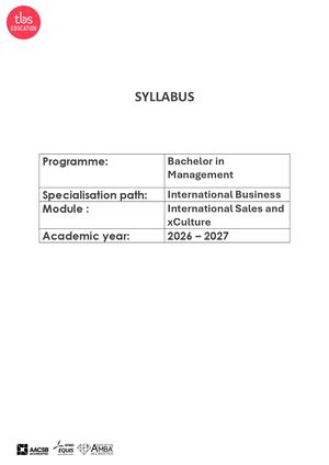 International Sales And X Culture