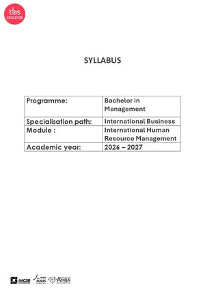 International Human Resource Management