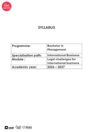 Legal Challenges For International Business