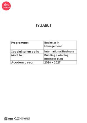 Building A Winning Business Plan