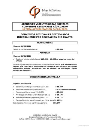Aranceles O Soc Actualizado 04 03 26