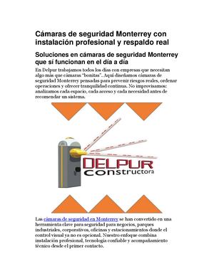 Cámaras De Seguridad Monterrey Con Instalación Profesional Y Respaldo Real