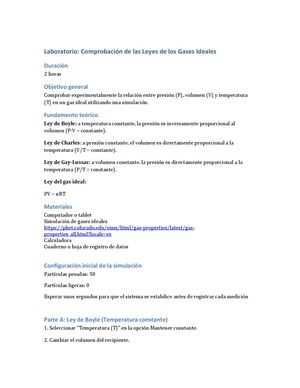 Laboratorio Leyes Gases Ideales