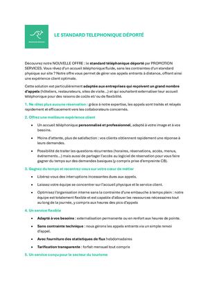 Standard Telephonique Externalisé