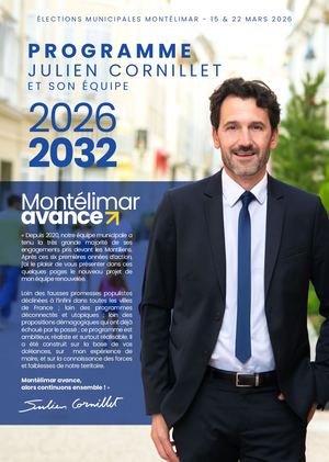 Programme de Julien Cornillet - Liste Montélimar avance