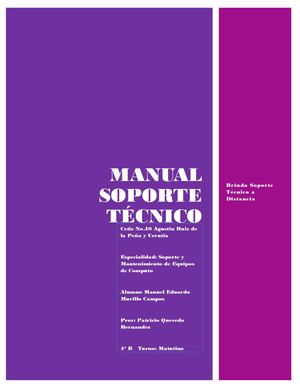 Manual De Soporte Tecnico