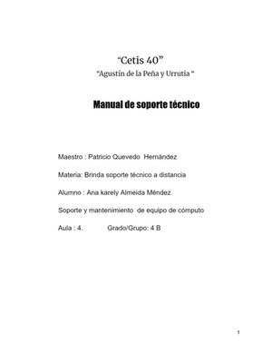 Manual De Soporte Técnico A