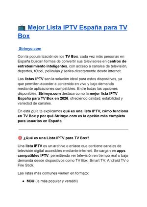 Mejor Lista IPTV España para TV Box ???? HD, 4K y Deportes