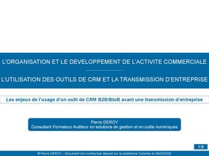 CRM B2B/BtoB : les enjeux avant une transmission d′entreprise