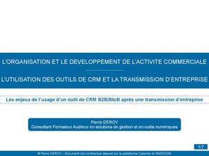 CRM B2B/BtoB : les enjeux après une transmission d′entreprise