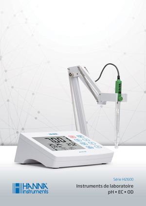 Série HI2600 Instruments de paillasse pH, EC, OD