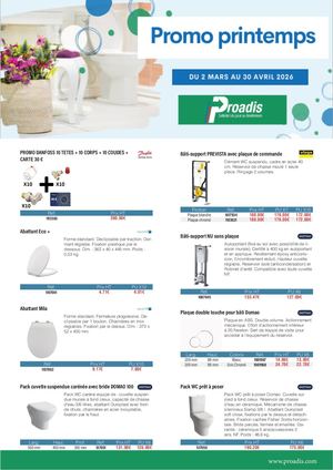 Promo Proadis Printemps 2026