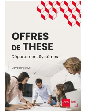 Offres de Thèses - Département Systèmes