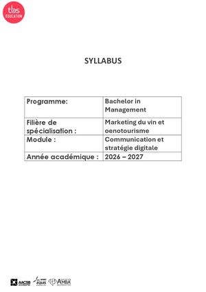 Communication et Stratégie Digitale