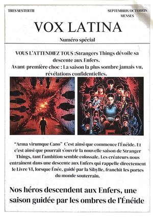 Vox Latina Édition Spéciale Strangers Things
