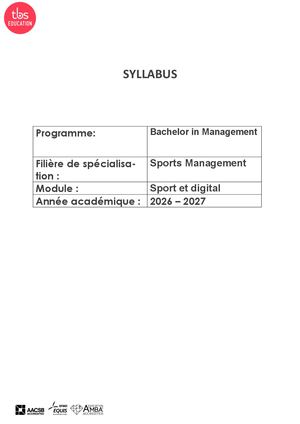 FSPO4 - Sport Et Digital 2025 2026