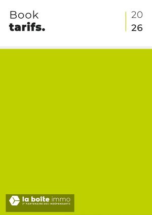 Book Tarifs Extranet