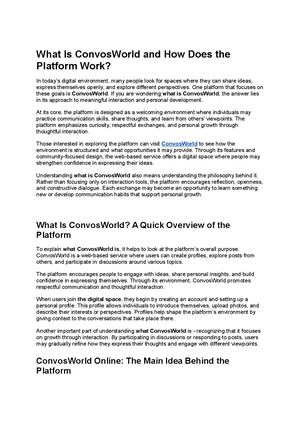 What Is Convos World And How Does The Platform Work (1)