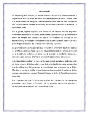 La Segunda Guerra Mundial