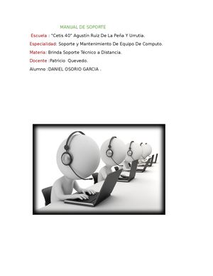 Manual de soporte técnico