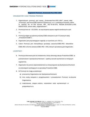 Regulamin Promocji Doskonała Para Vrg I Ara