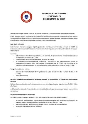 Mention Info Détaillée Gestion Base De Contacts