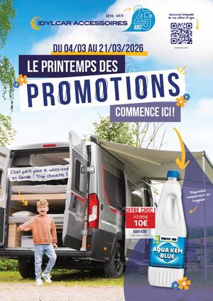 PROMOTIONS IDYLCAR ACCESSOIRES MARS 2026