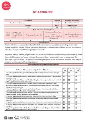 M1 - CT - Foundations Of Finance 25/26